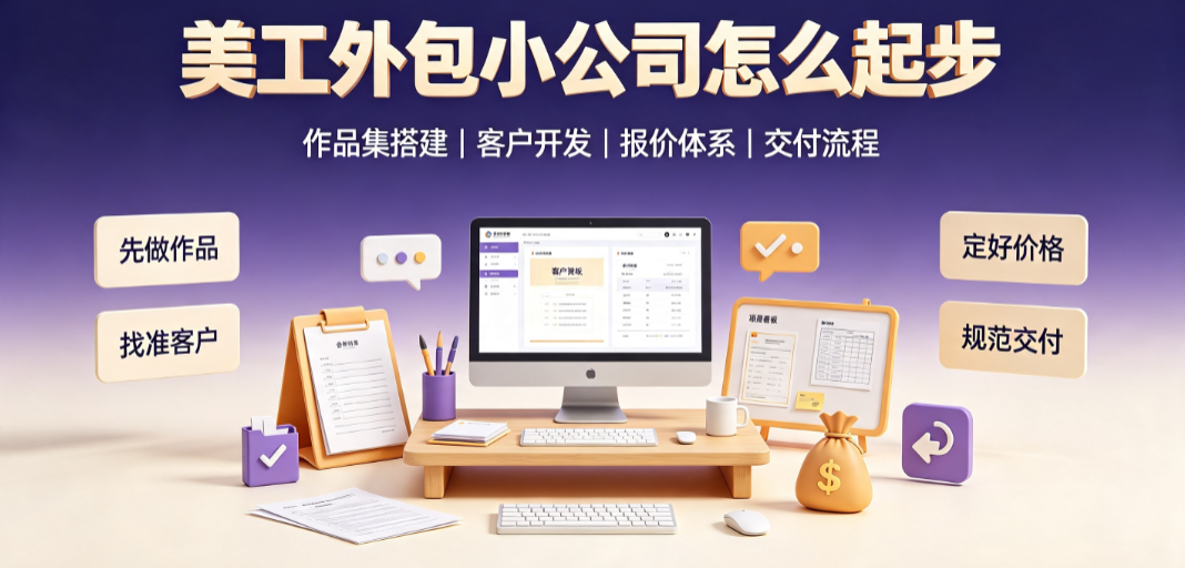 美工外包小公司怎么起步？精益运营与破局指南