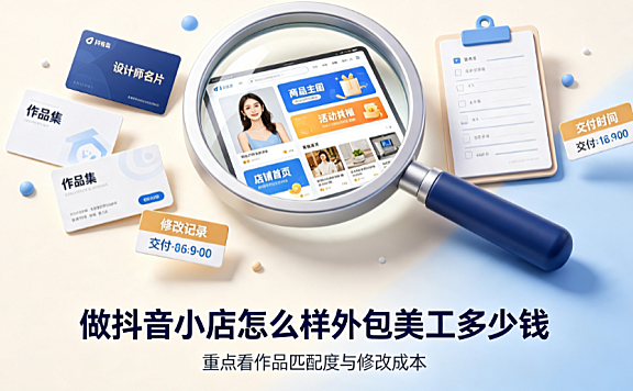 做抖音小店怎么样外包美工多少钱？全链路报价与控费指南
