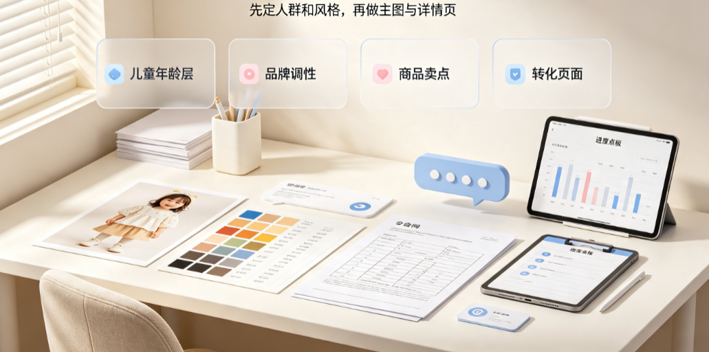 电商美工外包童装怎么做？