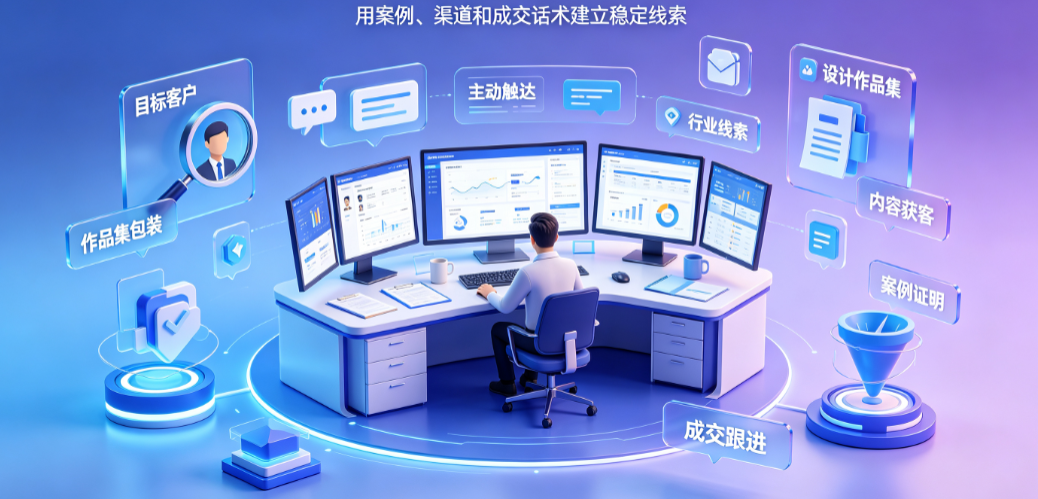 外包美工公司怎么找客户？