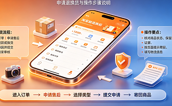 淘宝买东西退换货流程是什么?要怎么操作?