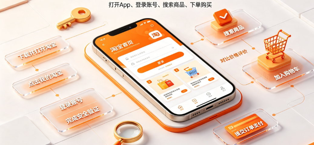 淘宝客户端登录教程,如何进行淘宝网购?
