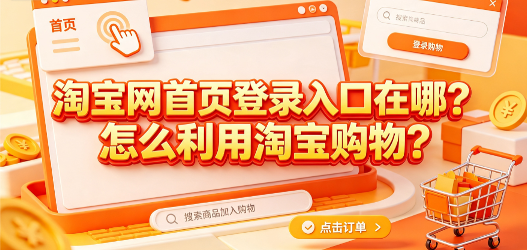 淘宝网首页登录入口在哪?怎么利用淘宝购物?全流程指南