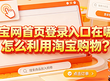 淘宝网首页登录入口在哪?怎么利用淘宝购物?全流程指南