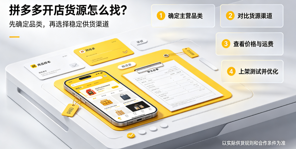 拼多多货源一件代发平台有哪些？开店货源哪里来？