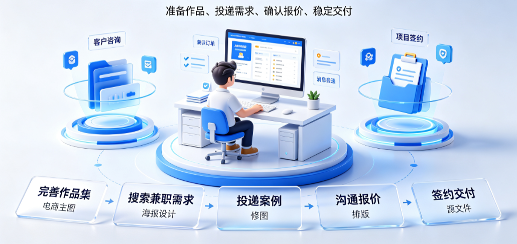 怎么找图片美工外包工作?