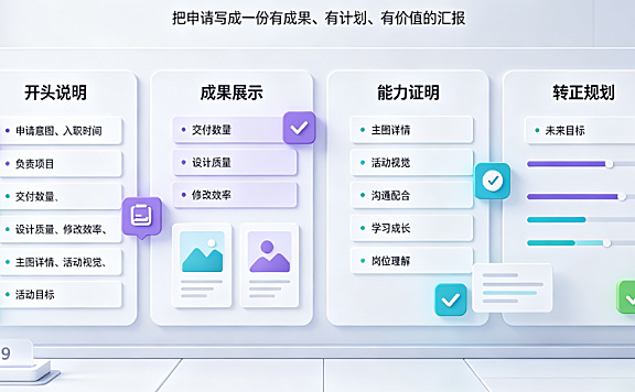 美工外包转正申请怎么写?数据化呈现与标准模板指南