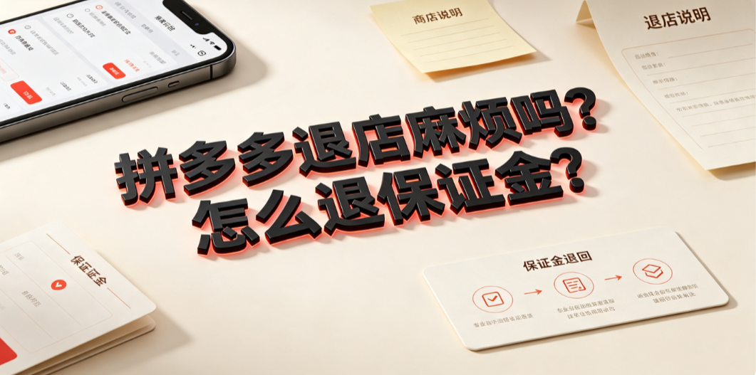 拼多多退店麻烦吗?怎么退保证金?