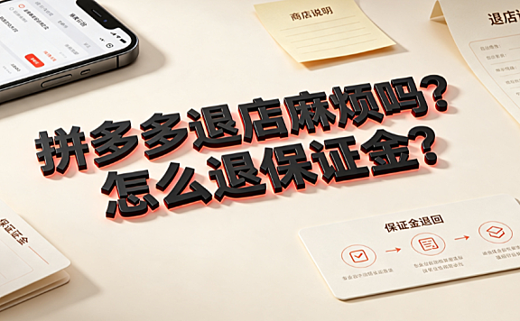 拼多多退店麻烦吗?怎么退保证金?