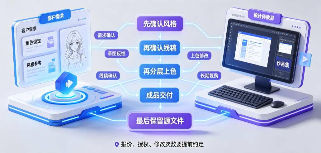 美工绘画外包怎么做的?