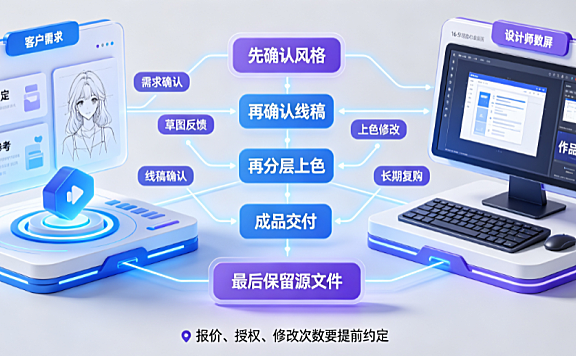 美工绘画外包怎么做的？标准化流程与商业转化指南