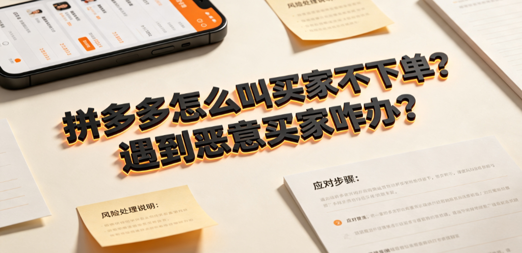 拼多多怎么叫买家不下单?遇到恶意买家咋办?