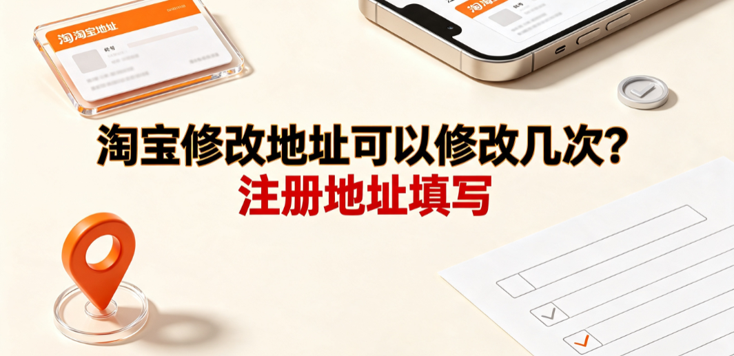 淘宝修改地址可以修改几次?注册地址填写_电商运营指南