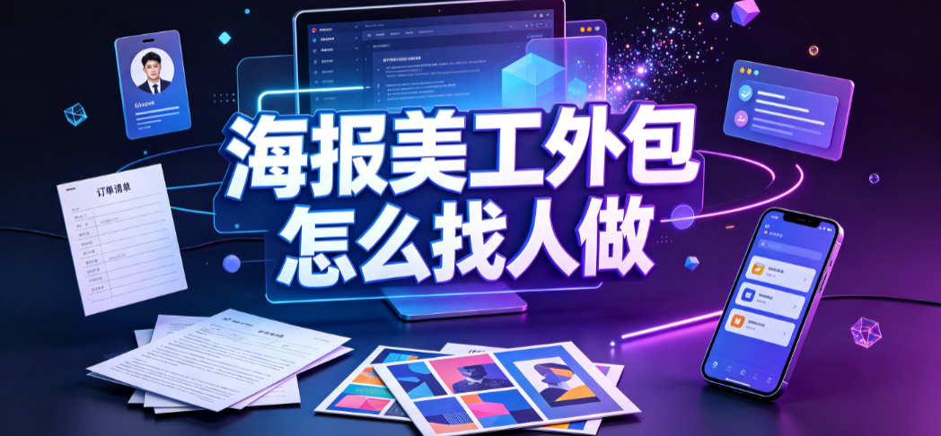 海报美工外包怎么找人做？全渠道筛选与协作SOP