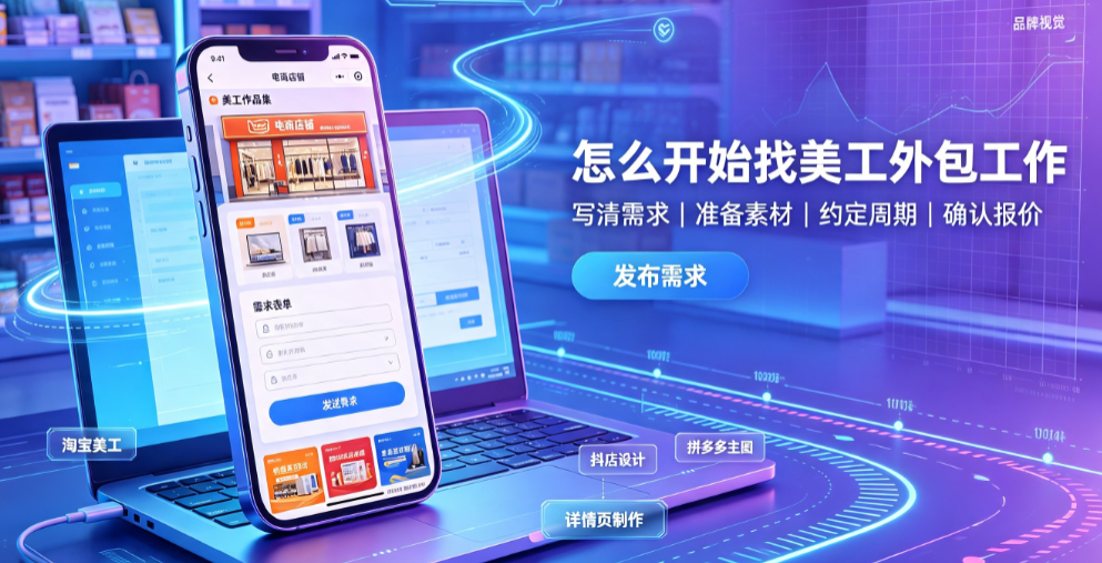 电商找外包美工工作怎么找？