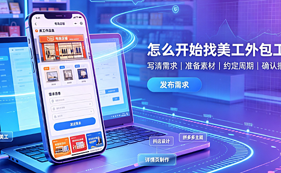 电商找外包美工工作怎么找？