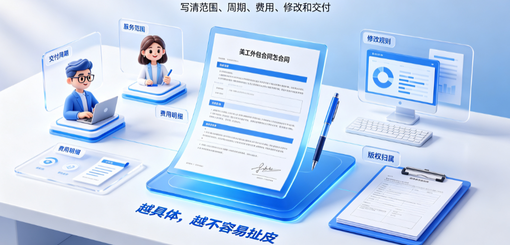 美工外包合同怎么写?