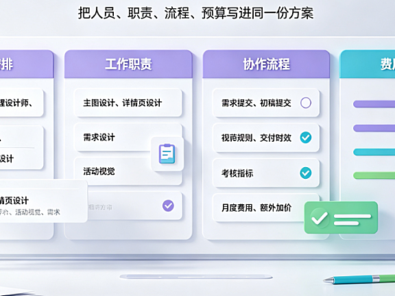 美工外包驻场方案怎么写？标准框架与核心条款指南