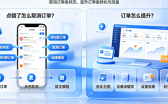 淘宝点错了怎么取消订单?订单怎么提升?