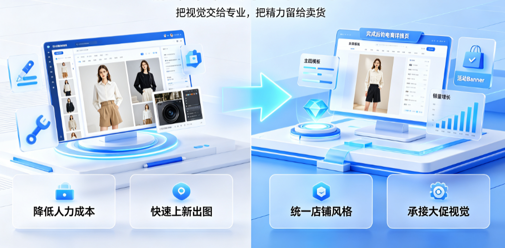 电商服装美工外包怎么样？