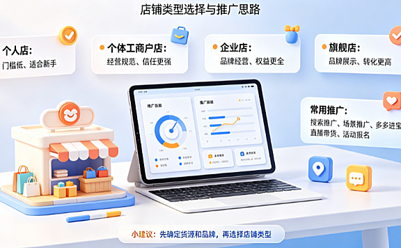 拼多多店铺类型有哪些?怎么推广?