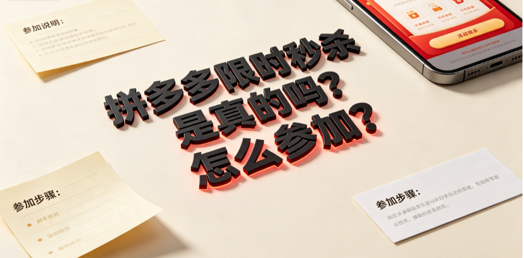 拼多多限时秒杀是真的吗？怎么参加？抢购攻略与避坑指南