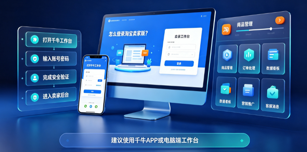 怎么登陆淘宝卖家版?有什么功能?