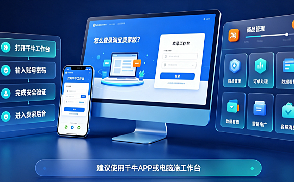 怎么登陆淘宝卖家版?有什么功能?