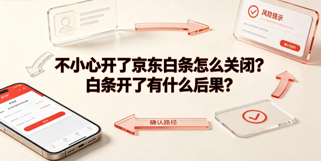 不小心开了京东白条怎么关闭?白条开了有什么后果?