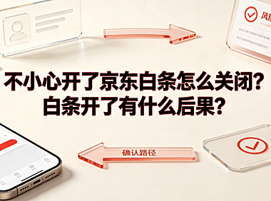 不小心开了京东白条怎么关闭?白条开了有什么后果?