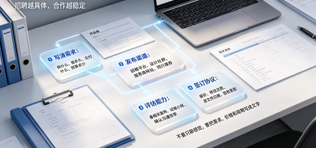 怎么招外包美工工作？