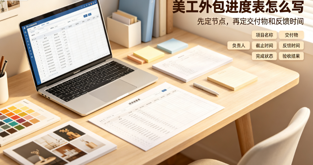 美工外包进度表怎么写？