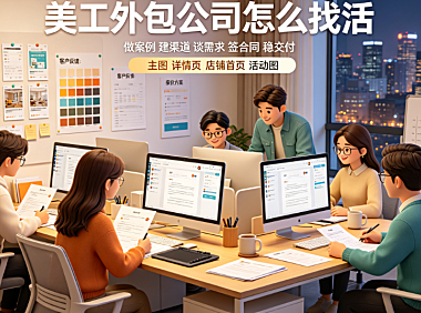 美工外包公司怎么找活？全渠道拓客与高转化实战指南