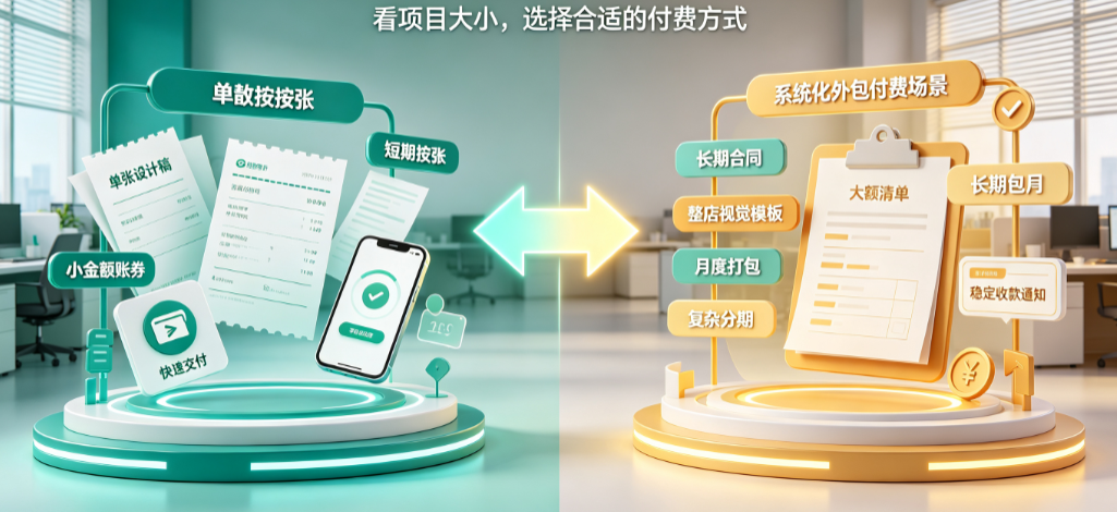 外包美工怎么付费的呢？