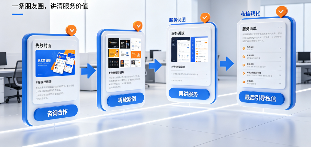美工外包朋友圈怎么发?