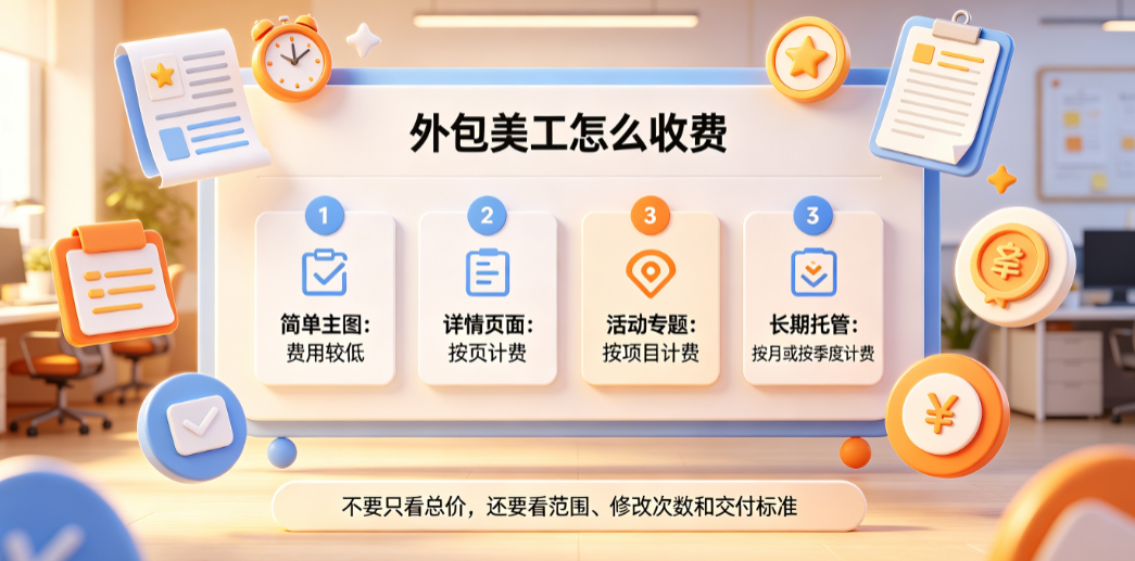 外包美工怎么收费啊？