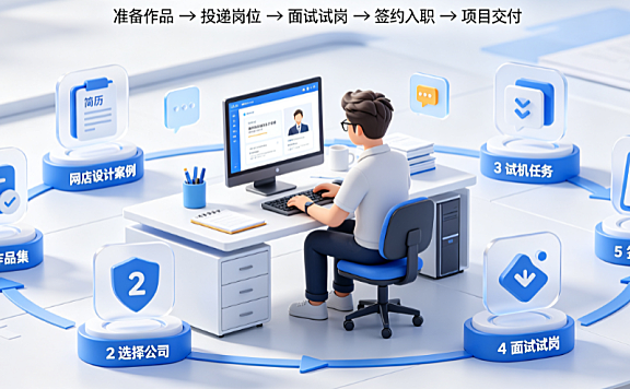 美工怎么进外包公司上班？求职路径、作品集准备与面试指南