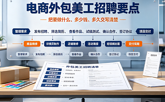 电商怎么招外包美工?精准招募与高效协同实操指南