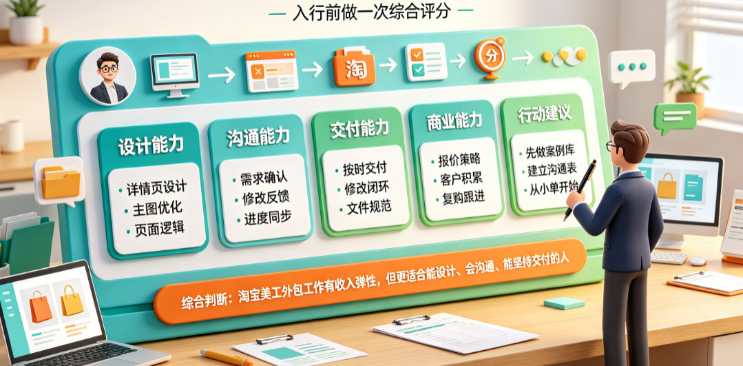 淘宝美工外包工作怎么样?