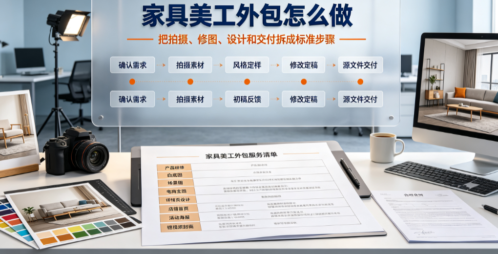 家具美工外包怎么样做？