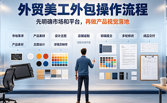 外贸美工外包怎么做？跨境视觉标准与高效协同指
