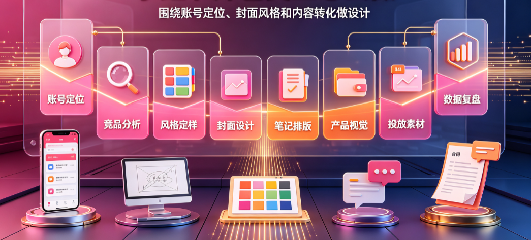 小红书美工外包怎么做？