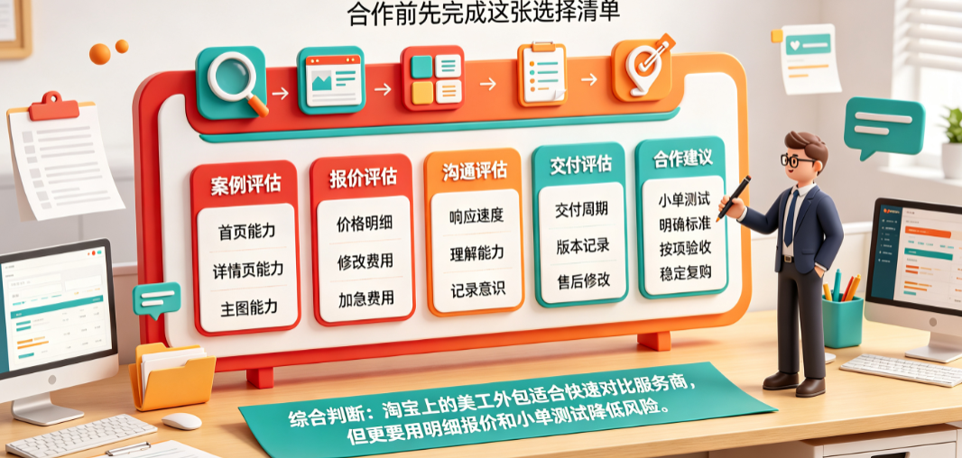 淘宝上的美工外包怎么样？