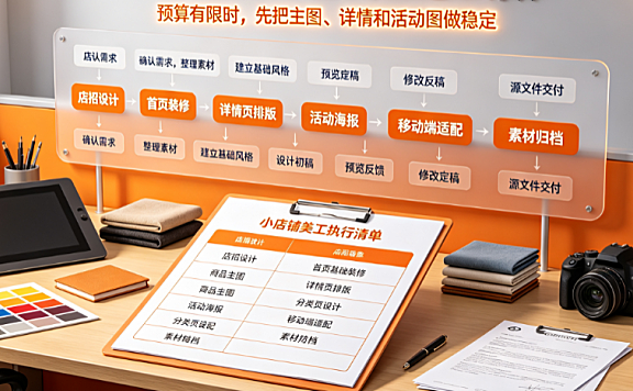 小淘宝店外包美工怎么做?低成本高转化实操指南