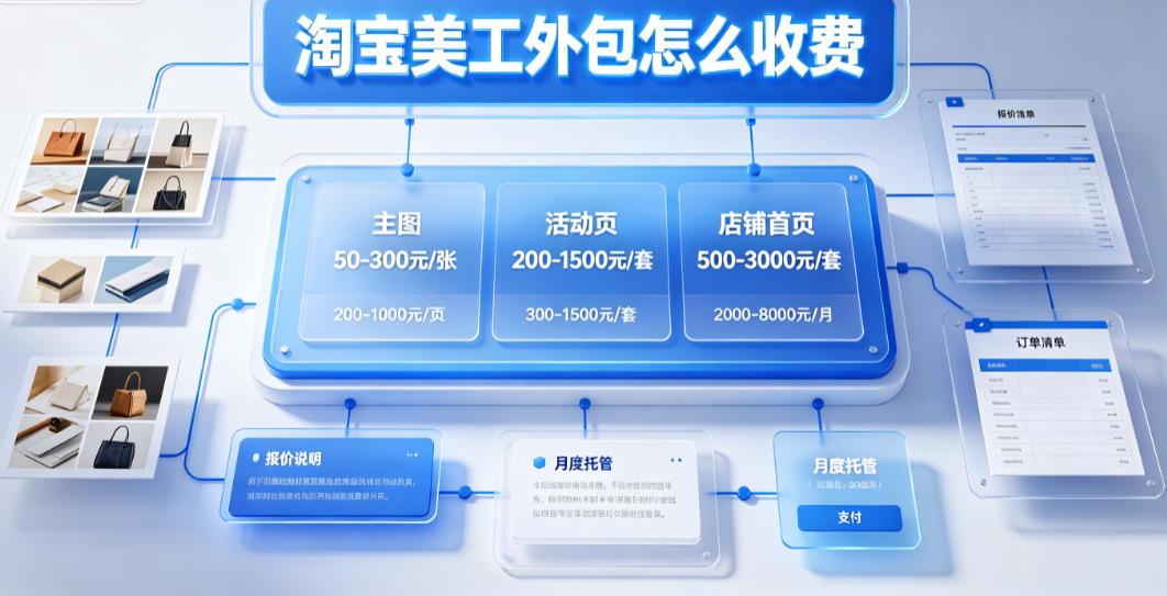 淘宝美工外包怎么收费？