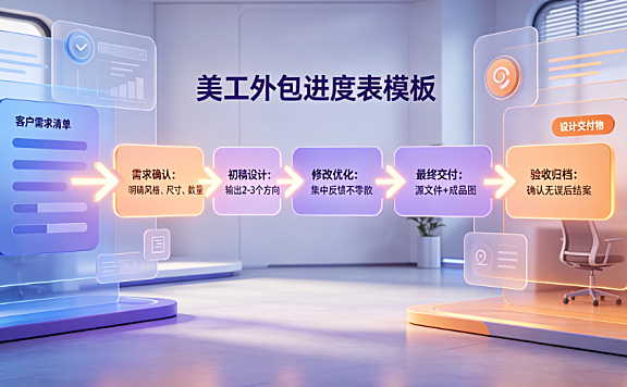 美工外包进度表怎么写好？项目协同与排期实操指南