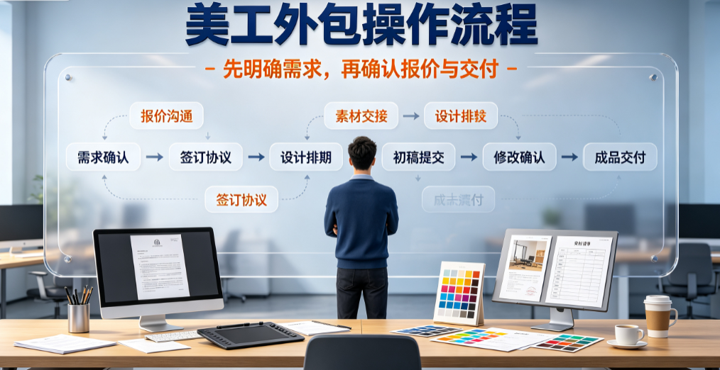  美工外包怎么做的？