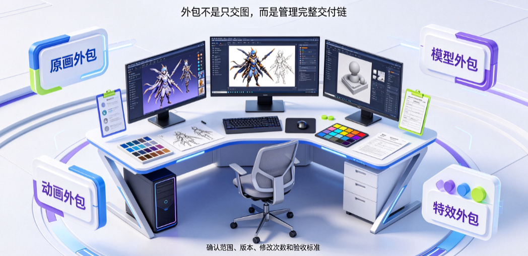 游戏美工业务外包怎么做？