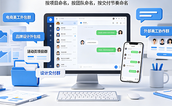 公司外包美工群名怎么取？命名策略、场景模板与管理规范