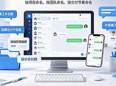 公司外包美工群名怎么取?命名策略、场景模板与管理规范